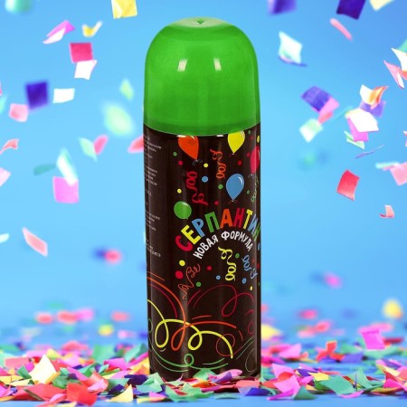 New Year's spray serpentine, 250 ml., Green color, for the New Year-4
