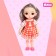 Fashionable hinge doll "Mika" in a dress, mix