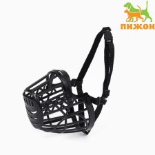 Plastic muzzle No. 6, OM 38 cm, DN 13 cm, Osh 49-67 cm, pet weight 25 kg