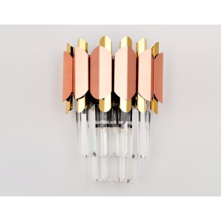 Wall lamp with crystal Ambrella Light, Traditional, Tr5294, E14, Color Pink Gold, Gold-3