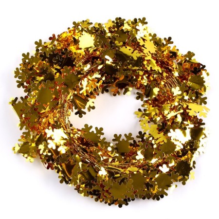 Wire for crafts and decor "Snowflake" length - 5 meters, gold color-1