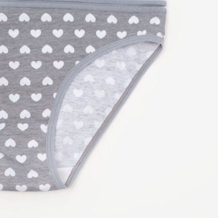 Panties female slips, gray color, rr 46-48-1