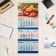 Quarterly calendar, Trio "Juicy Groys" 2025, 73 x 29 cm 10618591