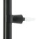 Room electric heated inspection, M-shaped, 500x500 mm, black