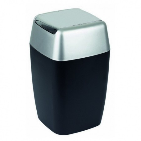 Garbage bucket Spirella Retro, 7 L, Black Color