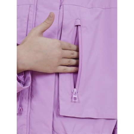 Windbreaker for girls, height 128 cm, pink color-15