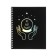 A notebook of 96 sheets in a cage on the crest "Brilliant thoughts", covered cardboard, lamination Soft Touch, foil embossing, block 60g/m2, mix