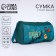 Sports bag with lightning, external pocket, turquoise color
