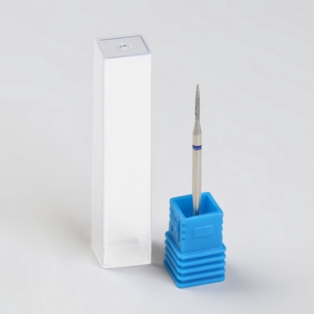 Diamond milling cutter for the Igla manicure, medium grain, 1.2 × 10 mm, in a plastic case-2