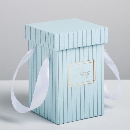 Gift Folding Box "Happiness", 10 x 18 cm-1