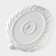 Porcelain dish for submitting Magistro "Blanche. Geranium ", d = 22.4 cm, white color