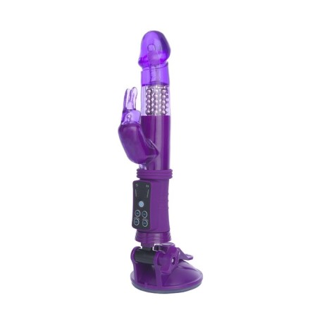 Vibrator with a clitoral stimulator Toyfa A-Toys, TPR, purple color, 22 cm-5