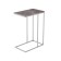 Table Nama, 500x310x705, gray marble/chrome