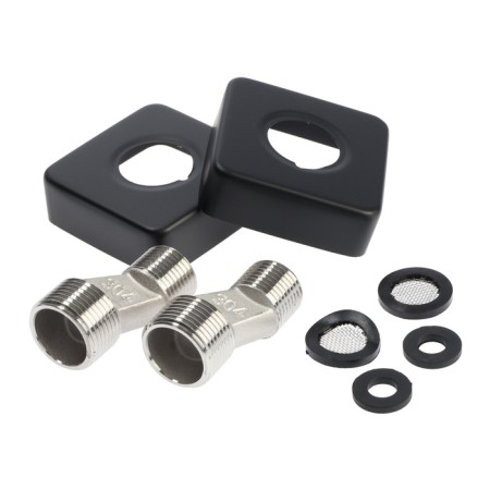 Accoona A71131F bath mixer, 25 mm cartridge, pour 35 cm, brass, black-7