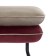 PUF PEA, 497 × 403 × 425 mm, velor, beige color / burgundy