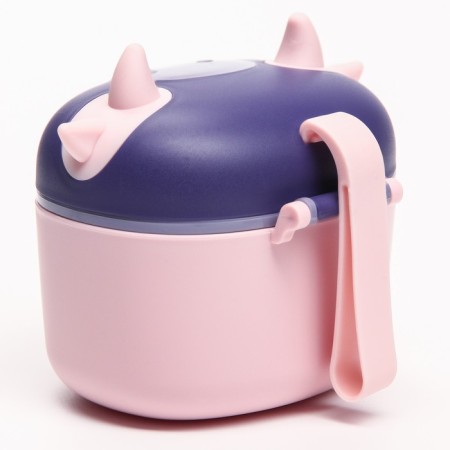 Container for storing baby food 330 ml., Pink color-1