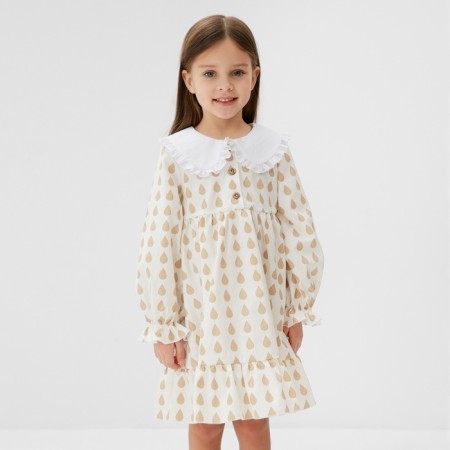 Baby dress with collar Kaftan "Drive", r.30 (98-104 cm)-5