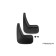 Spray-headed rear Geely MK Cross, 2010-2016 hatchback 2 pcs (polyurethane)