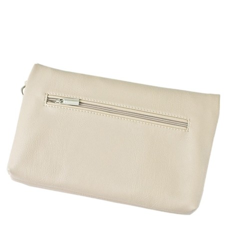 Women's bag B2743-23112, beige color, artificial leather, 27x7x15 cm-1
