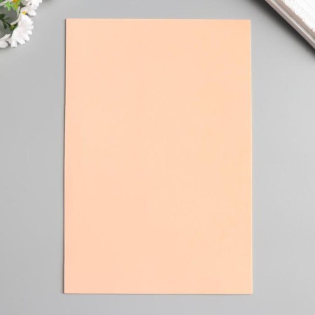 Foamiran "peach" 2 mm (set of 5 sheets) A4 mix format format-1