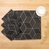 A set of decorative napkins shares 40x40cm 4pcs, black trend, 100% PE