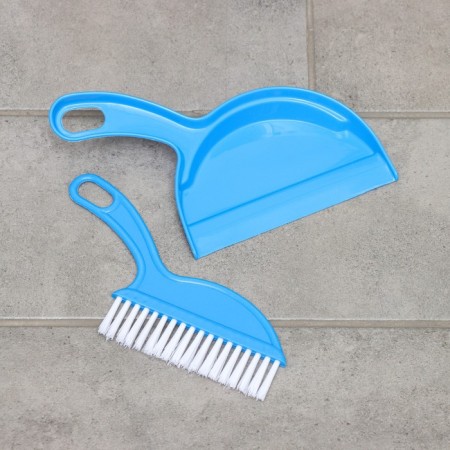 Cleaning set, brush, scoop, color mix-7