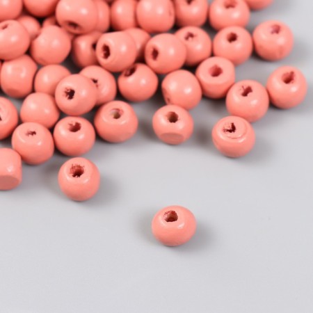 Beads for creativity tree "Pink lobster" d-0.8 cm, set of 20 g