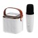 Mini Karaoke system Y1, 5 W, microphone, 800/400 mac, jack 3.5, type-s, rgb, white