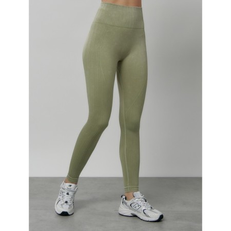 Lingins for fitness women, size 46, khaki color-6