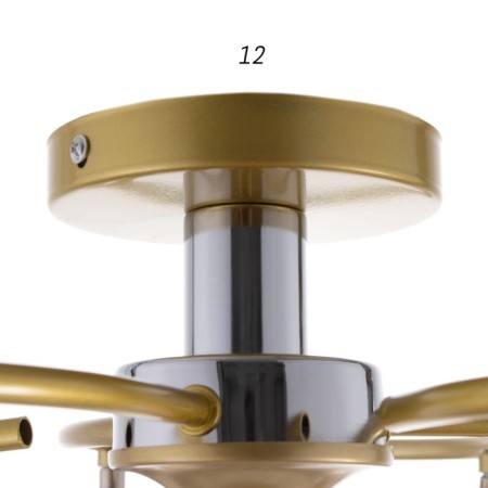 NOVA chandelier 6x60W E27 Shampan 68x68x26 cm Bayerlux-6