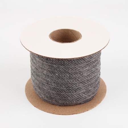 Non -woven tape, threaded, reinforced, 10 mm, 100 m, gray color.-2