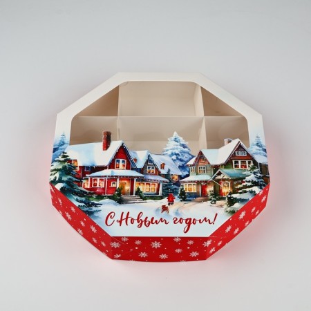 Folding box "heat and comfort", 29 x 29 x 5 cm, new year-6