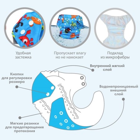 Reusable diaper "monsters"-1