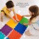 Modular massage rug orthodon "grass", hard, mix color