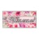 Wooden envelope carved "with an anniversary!" flowers