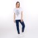 Women's T -shirt "Dragon", white color/Black print, size 52