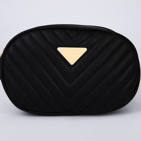 Female warehouse with a stitching 20x13x6 cm, black color-4