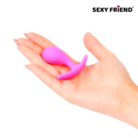 Anal plug Love Play, prostate massager, Soft Touch Silicone, 22 x 55 mm, pink-2