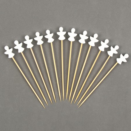 Wooden skewers "angel", 12 cm, set of 12 pcs.-1