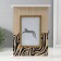 Keywood tree 5 hooks with a photo 10x15 cm "zebra" 6x20x25.8 cm