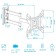 ARM Media LCD-205 Black 14 "-42" Max.25kg Wall Turn and NAC 107046