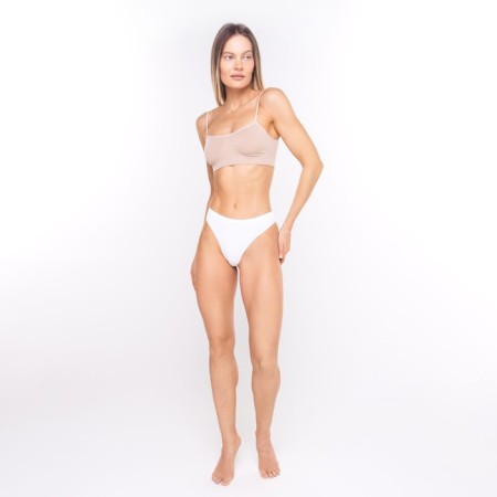 Panties Female Thongs made of microfiber, white color, size 48-50 (l/xl)-2