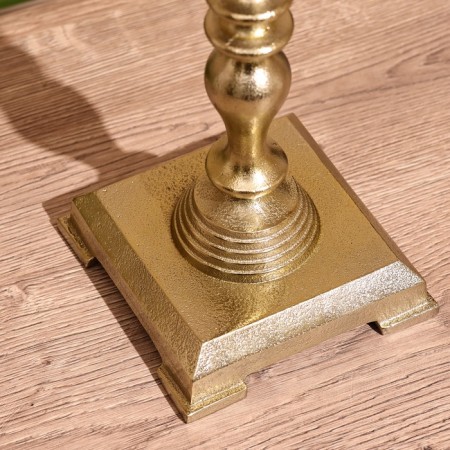 Antik candlestick 18.5 cm, aluminum-4
