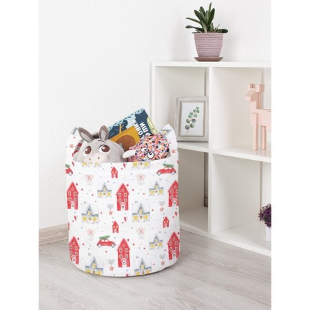 Basket for toys "New Year's troubles, size 35x35 cm