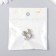 Bead for creativity Metal "Sea shell" silver 1.1x0.9 cm