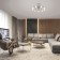 Ceiling chandelier with Ginevra, 40W, E14, 70x70x37 cm