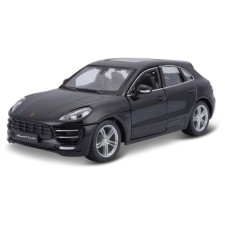 BBURAGO Porsche Macan, Die-Cast, 1:24, opening doors, black color