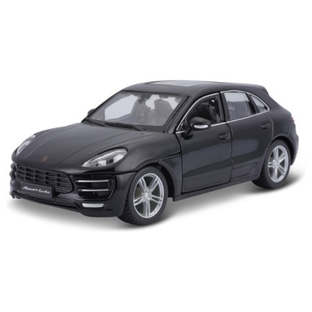 BBURAGO Porsche Macan, Die-Cast, 1:24, opening doors, black color