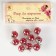 Suspension decorative for creativity glass "ball - pebbles" Bordeaux d = 1.6 cm set 10 pcs