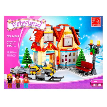 Designer New Year "House with Snowmobile", 597 details-6
